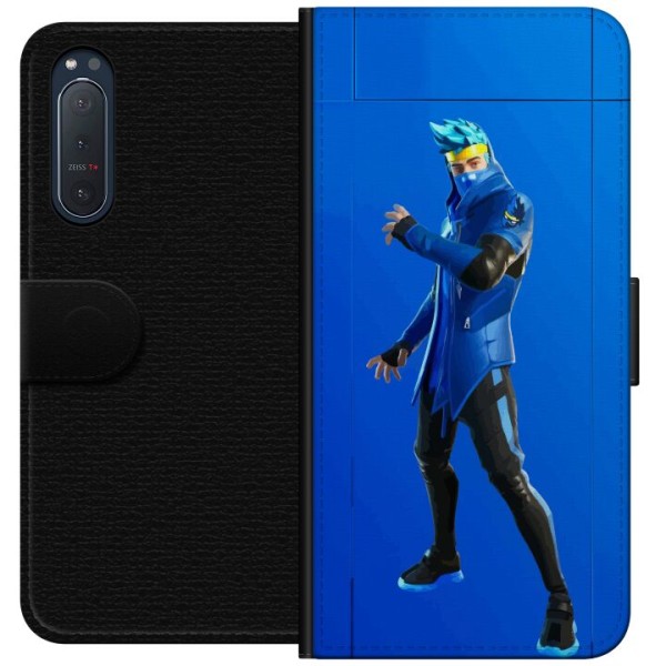 Sony Xperia 5 II Plånboksfodral Fortnite - Ninja Blue