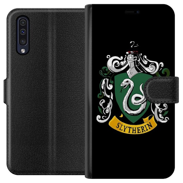 Samsung Galaxy A50 Lommeboketui Harry Potter - Slytherin