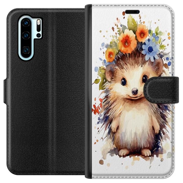 Kompatibel Tegnebogsetui til Huawei P30 Pro Pindsvin
