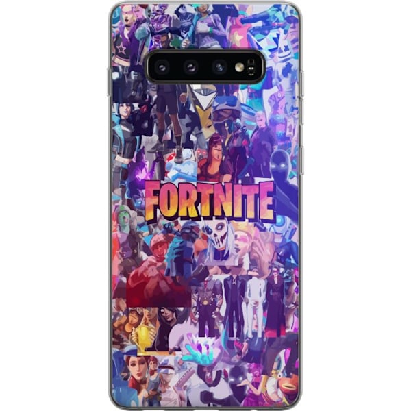 Samsung Galaxy S10 Läpinäkyvä kuori Fortnite