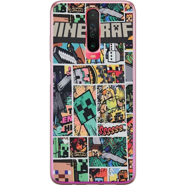 Xiaomi Redmi K30 Genomskinligt Skal Minecraft Art