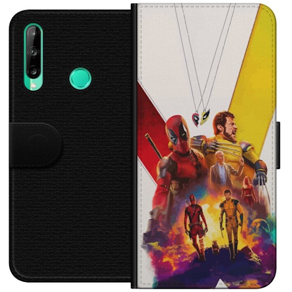 Huawei P40 lite E Lompakkokotelo Wolverine Deadpool