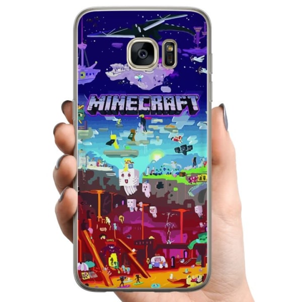 Samsung Galaxy S7 edge TPU Mobildeksel MineCraft