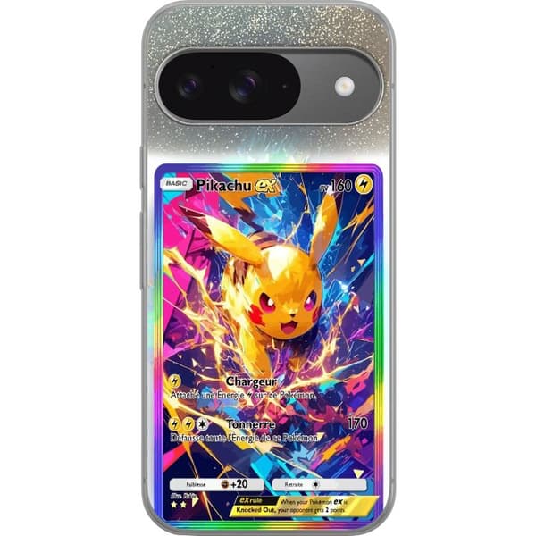 Kompatibelt Mobilskal till Google Pixel 9 Pro Pikachu gul