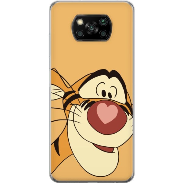 Xiaomi Poco X3 NFC Läpinäkyvä kuori Tiger