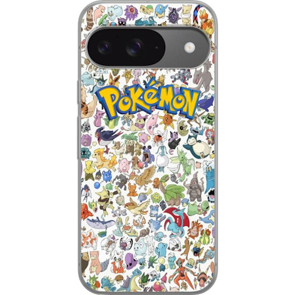 Google Pixel 9 Gjennomsiktig deksel Pokemon