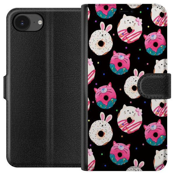 Apple iPhone 16e Lommeboketui Donut Mønster