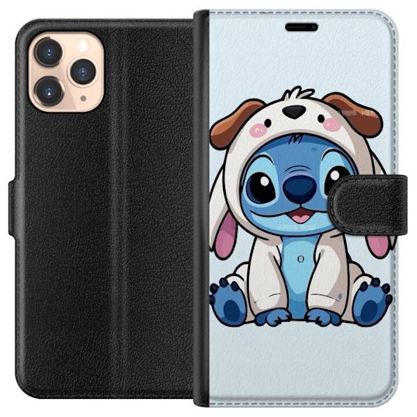 Apple iPhone 11 Pro Tegnebogsetui Stitch Hundekostume Lilo & Stitch Disney Sjovt Design Blå Udlænding Tegneseriekarakter Populær Børne Disney Film