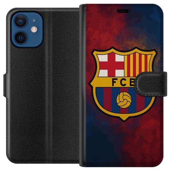 Kompatibelt Lommeboketui til Apple iPhone 12 Barcelona emblem