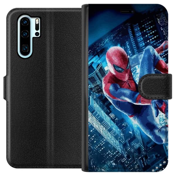Kompatibelt Lommeboketui til Huawei P30 Pro Spiderman
