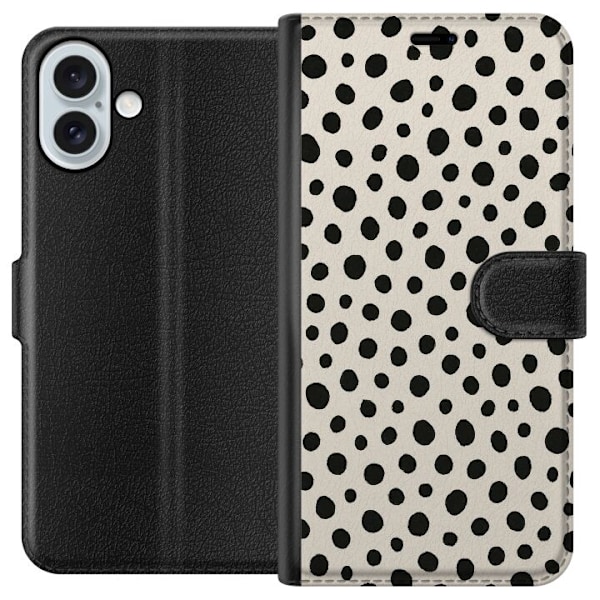 Apple iPhone 16 Plus Plånboksfodral Dot Dance