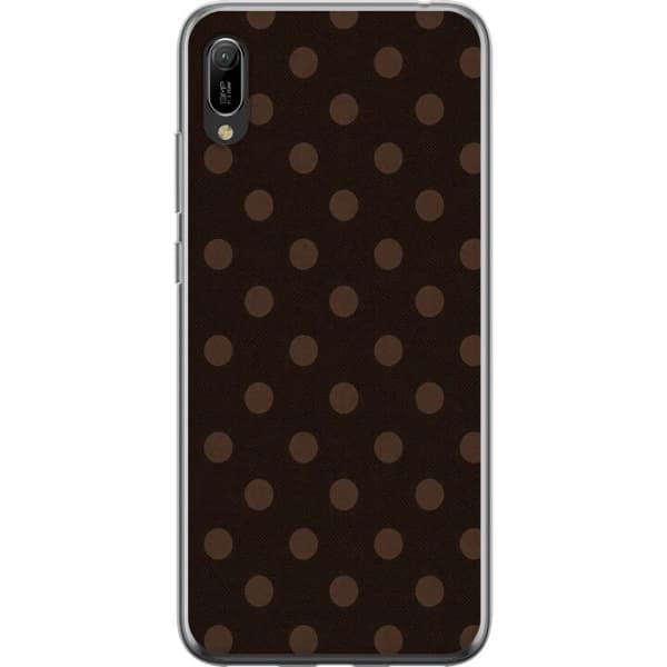 Kompatibelt Mobildeksel til Huawei Y6 Pro (2019) Mokkaprikker brun