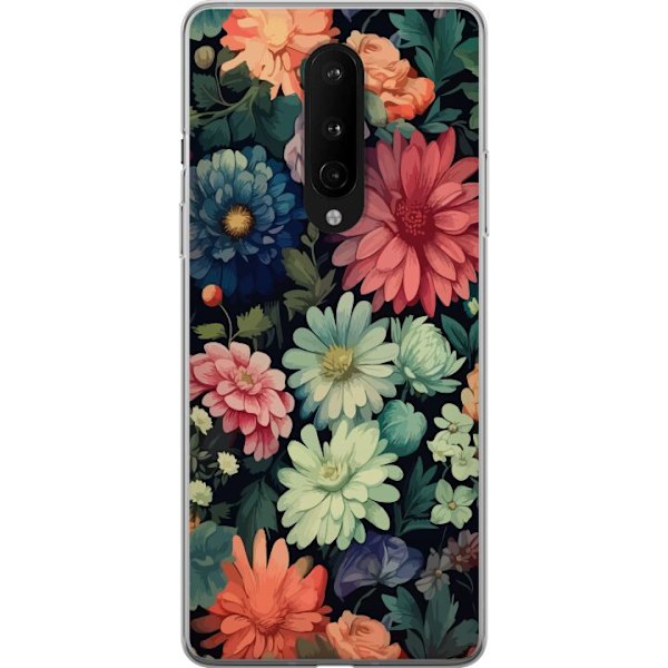 OnePlus 8 Genomskinligt Skal Blommor