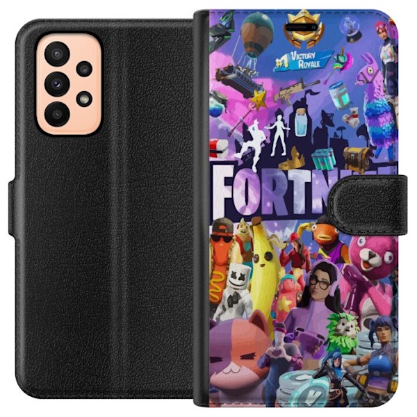 Samsung Galaxy A23 Tegnebogsetui Fortnite Skins Emotes Battle