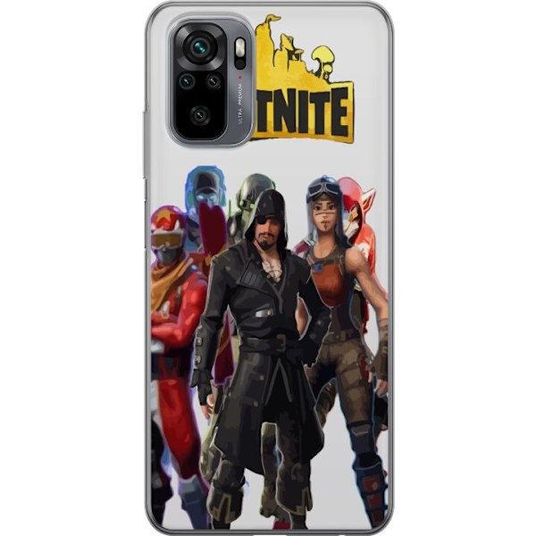 Xiaomi Redmi Note 10 Läpinäkyvä kuori Fortnite