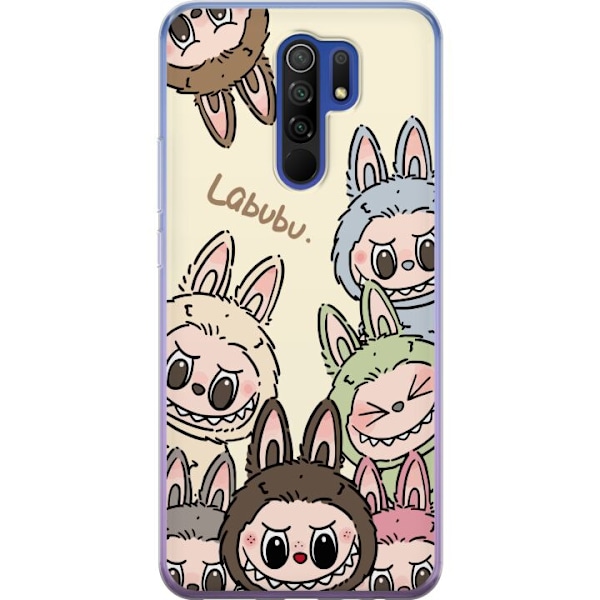 Xiaomi Redmi 9 Läpinäkyvä kuori Labubu Pastel Collection