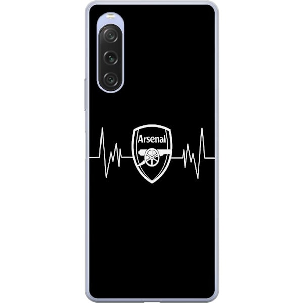 Sony Xperia 10 V Läpinäkyvä kuori Arsenal