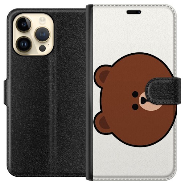Apple iPhone 15 Pro Max Plånboksfodral line friends brown