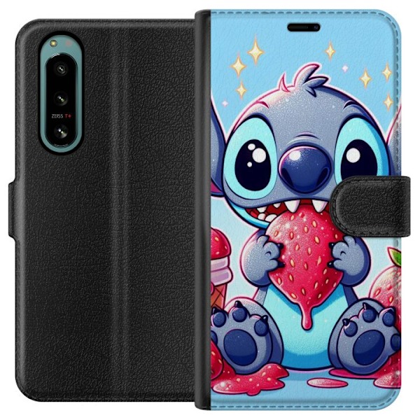 Sony Xperia 5 IV Tegnebogsetui Strawberry Stitch