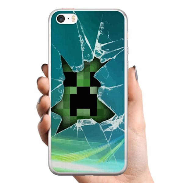 Apple iPhone SE (2016) TPU Mobilcover MineCraft