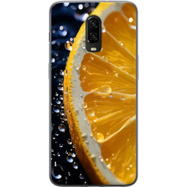 OnePlus 6T Gennemsigtig cover Appelsin