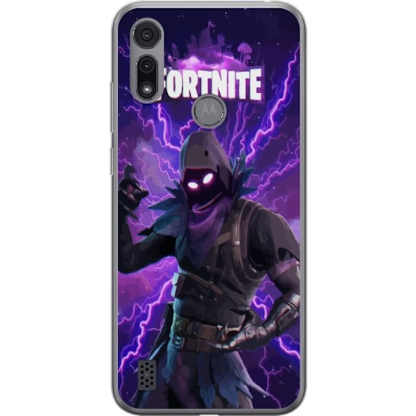 Motorola Moto E6i Läpinäkyvä kuori Fortnite Raven