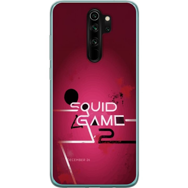 Xiaomi Redmi Note 8 Pro  Gennemsigtig cover Squid Game 2 - Rö