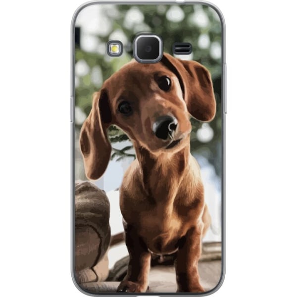 Samsung Galaxy Core Prime Gennemsigtig cover Ung Hund