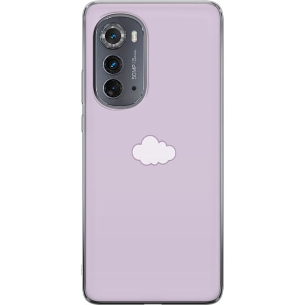 Motorola Edge (2022) Läpinäkyvä kuori Lila Pilvi - minimali