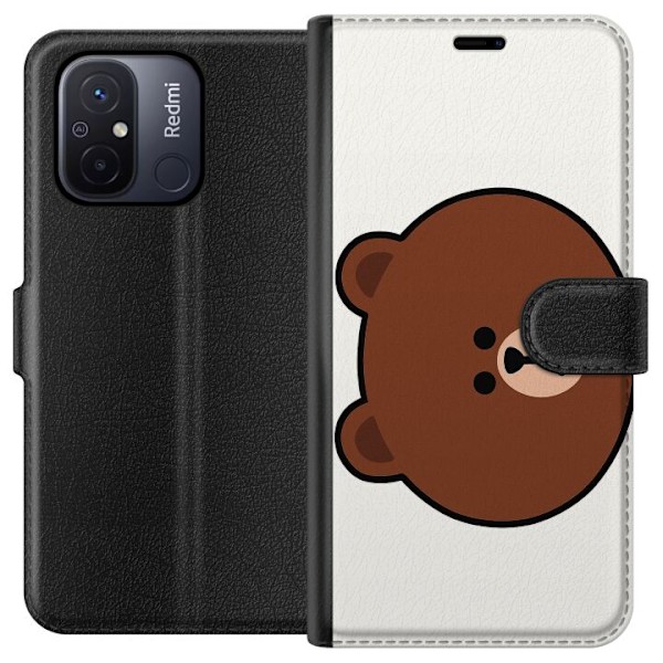 Xiaomi Redmi 12C Plånboksfodral Round Bear