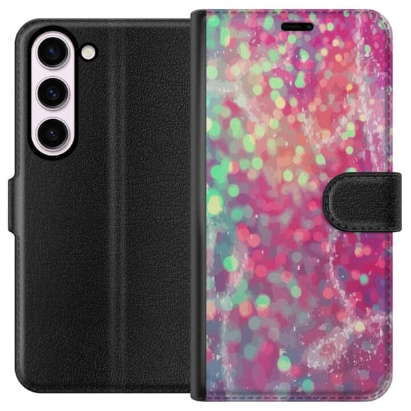 Kompatibelt Plånboksfodral till Samsung Galaxy S23 Glitter