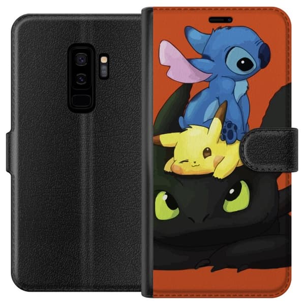 Kompatibel Tegnebogsetui til Samsung Galaxy S9+ Lilo og Stitch