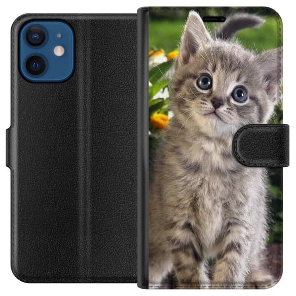 Kompatibelt Plånboksfodral till Apple iPhone 12 Cat