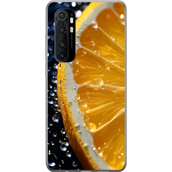 Xiaomi Mi Note 10 Lite Gennemsigtig cover Appelsin