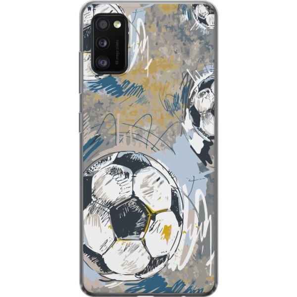 Samsung Galaxy A41 Läpinäkyvä kuori Jalkapallo
