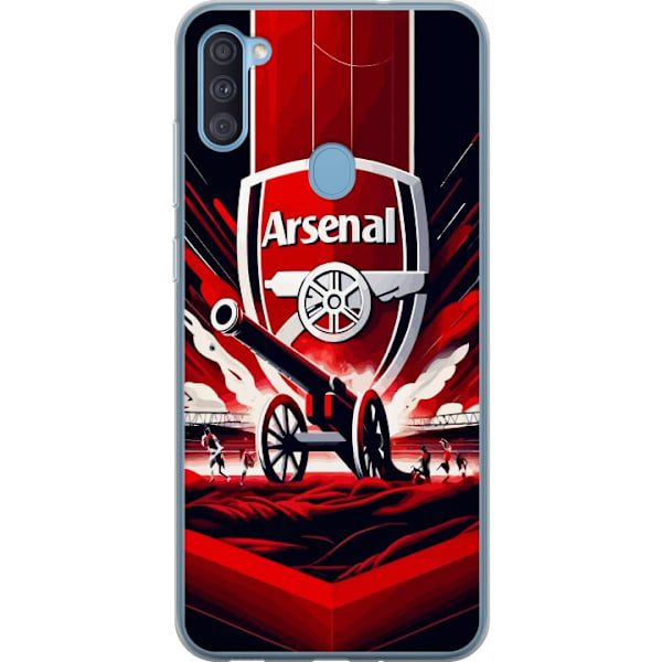 Samsung Galaxy A11 Läpinäkyvä kuori Arsenal