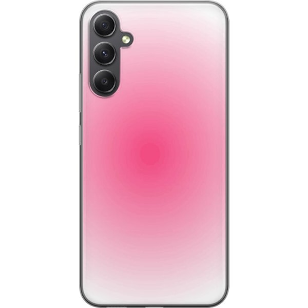 Samsung Galaxy A16 5G Läpinäkyvä kuori Pinkki Pilvi