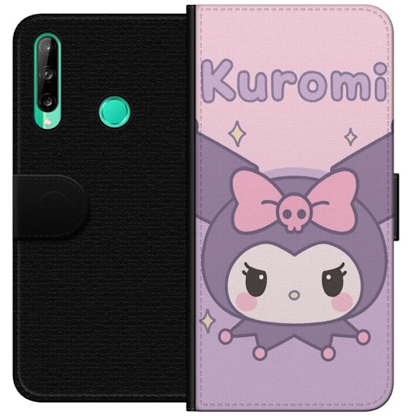 Huawei P40 lite E Tegnebogsetui Kuromi Kawaii