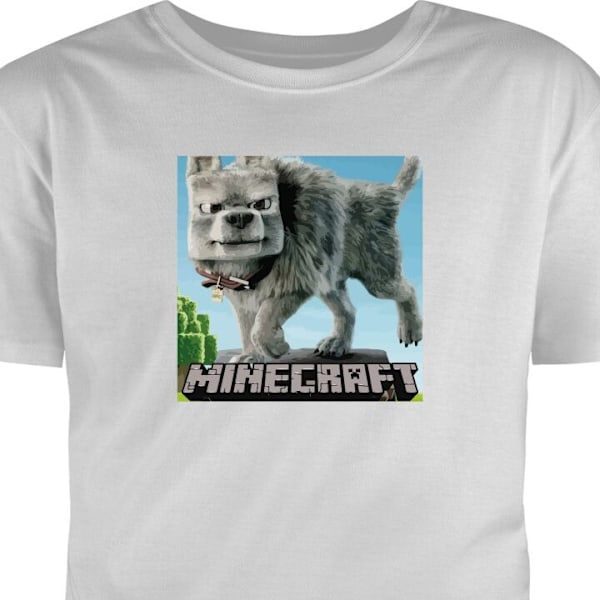 Barn-T-shirt | Bekväm T-shirt för Barn A Minecraft Movie 7-8 År