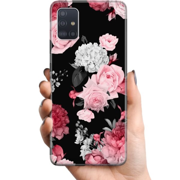 Samsung Galaxy A51 TPU Mobildeksel Blomster