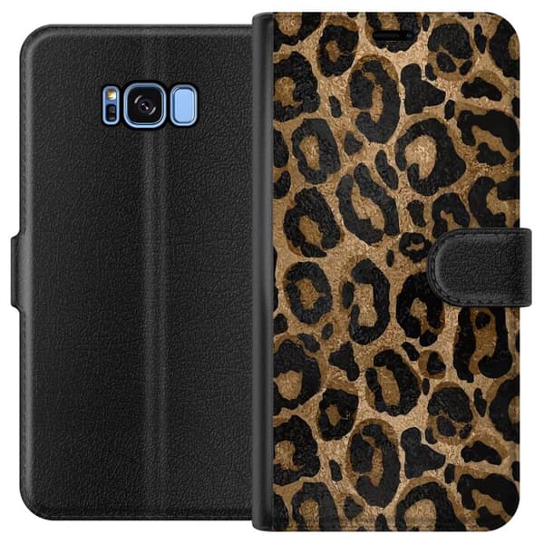 Kompatibelt Lommeboketui til Samsung Galaxy S8 Leopard Luxe