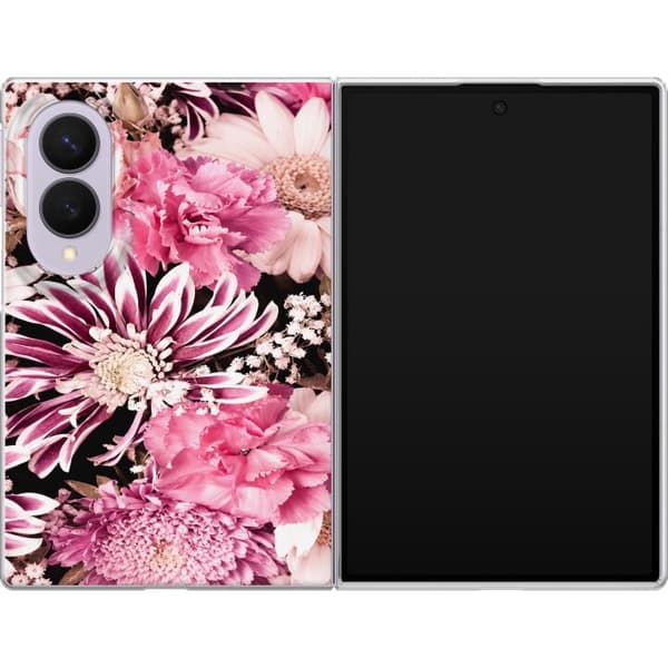 Kompatibelt Mobildeksel til Samsung Galaxy Z Fold8 Rosa blomster rosa