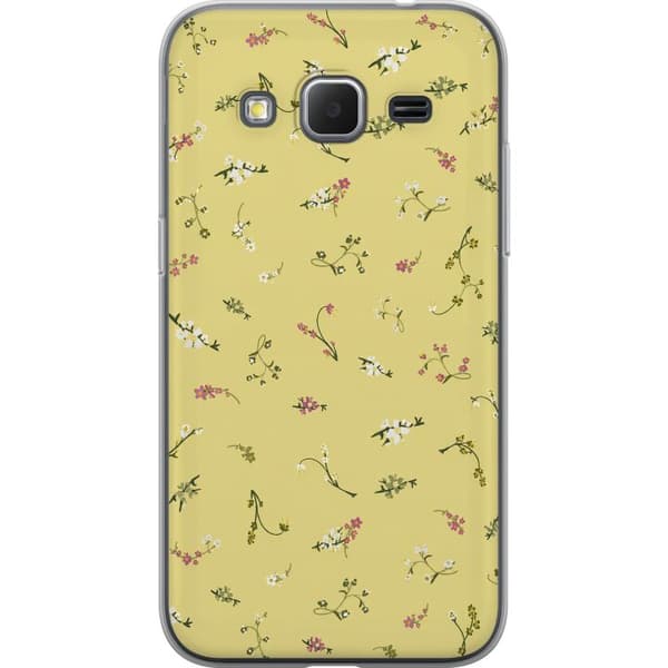 Kompatibelt Mobildeksel til Samsung Galaxy Core Prime Gul blomstergrafikk gul