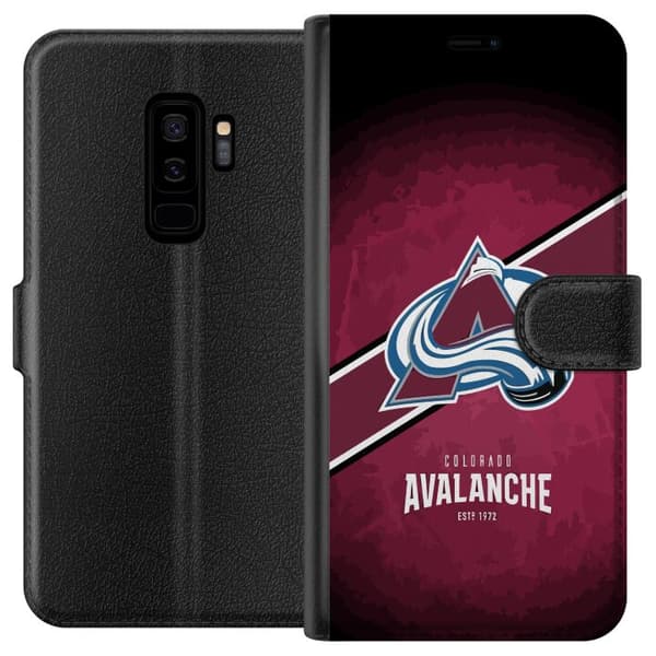 Kompatibel Tegnebogsetui til Samsung Galaxy S9+ Colorado Avalanche (NHL)