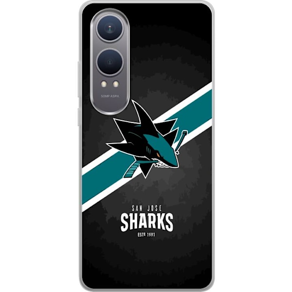 OnePlus Nord CE4 Lite Gjennomsiktig deksel San Jose Sharks (NH