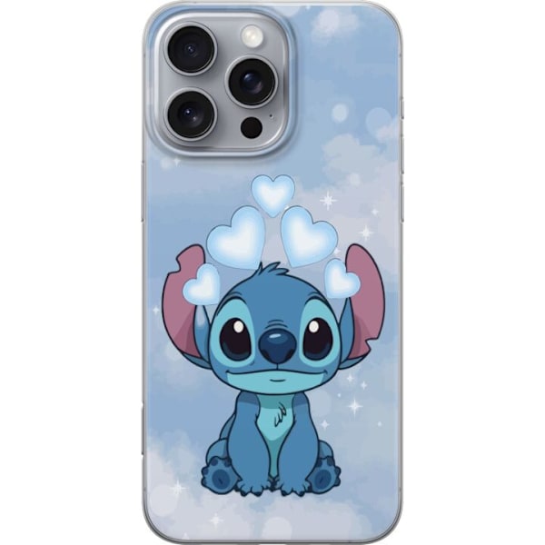 Apple iPhone 16 Pro Max Genomskinligt Skal Stitch Hoppande Glädje – Rolig Design för Present