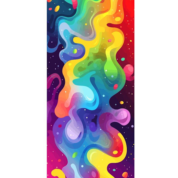 Apple iPhone 13 Pro Tegnebogsetui Farvesplask Abstrakt Kunst Design Farverigt Mønster Moderne Populær Vægkunst Grafisk Trend