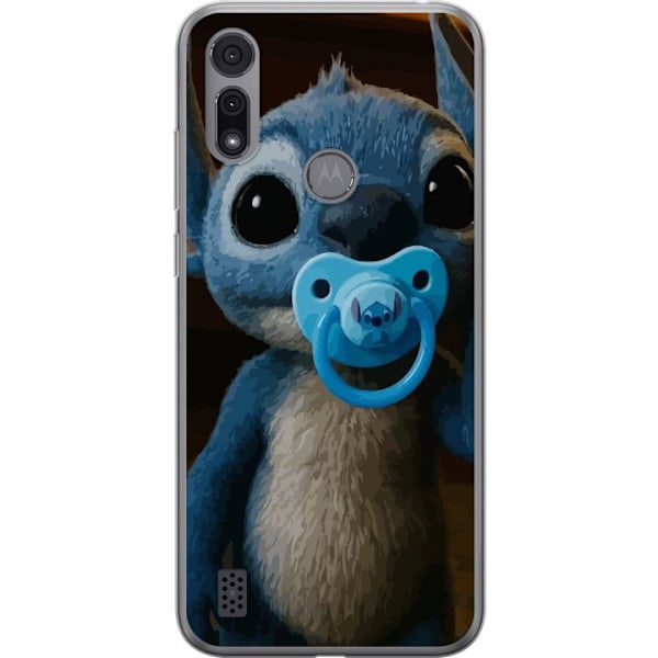 Motorola Moto E6i Gennemsigtig cover Stitch & Napp - babytema