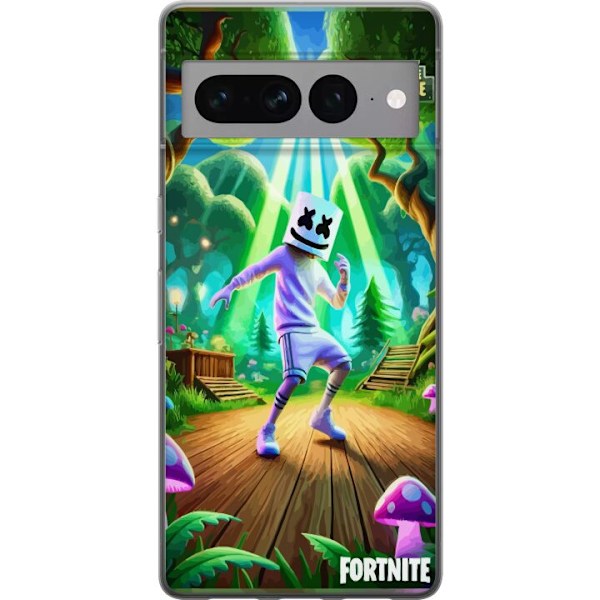 Google Pixel 7 Pro Läpinäkyvä kuori Fortnite