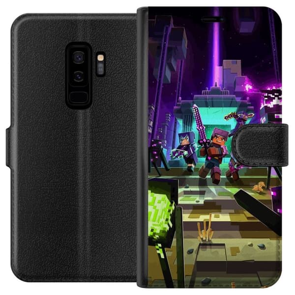 Kompatibel Tegnebogsetui til Samsung Galaxy S9+ Minecraft